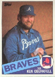 1985 Topps Baseball Cards      569     Ken Oberkfell